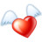 Flying heart Icon